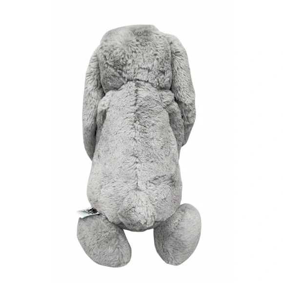Jellycat London Gray Bashful Bunny Rabbit Medium 12" Floppy Ears Plush Lovey - Picture 10 of 15